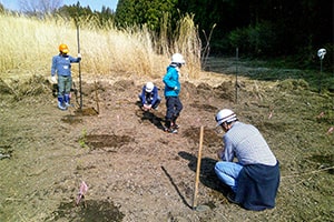 画像：第1回「植林」・「地域(道普請)のお手伝い」