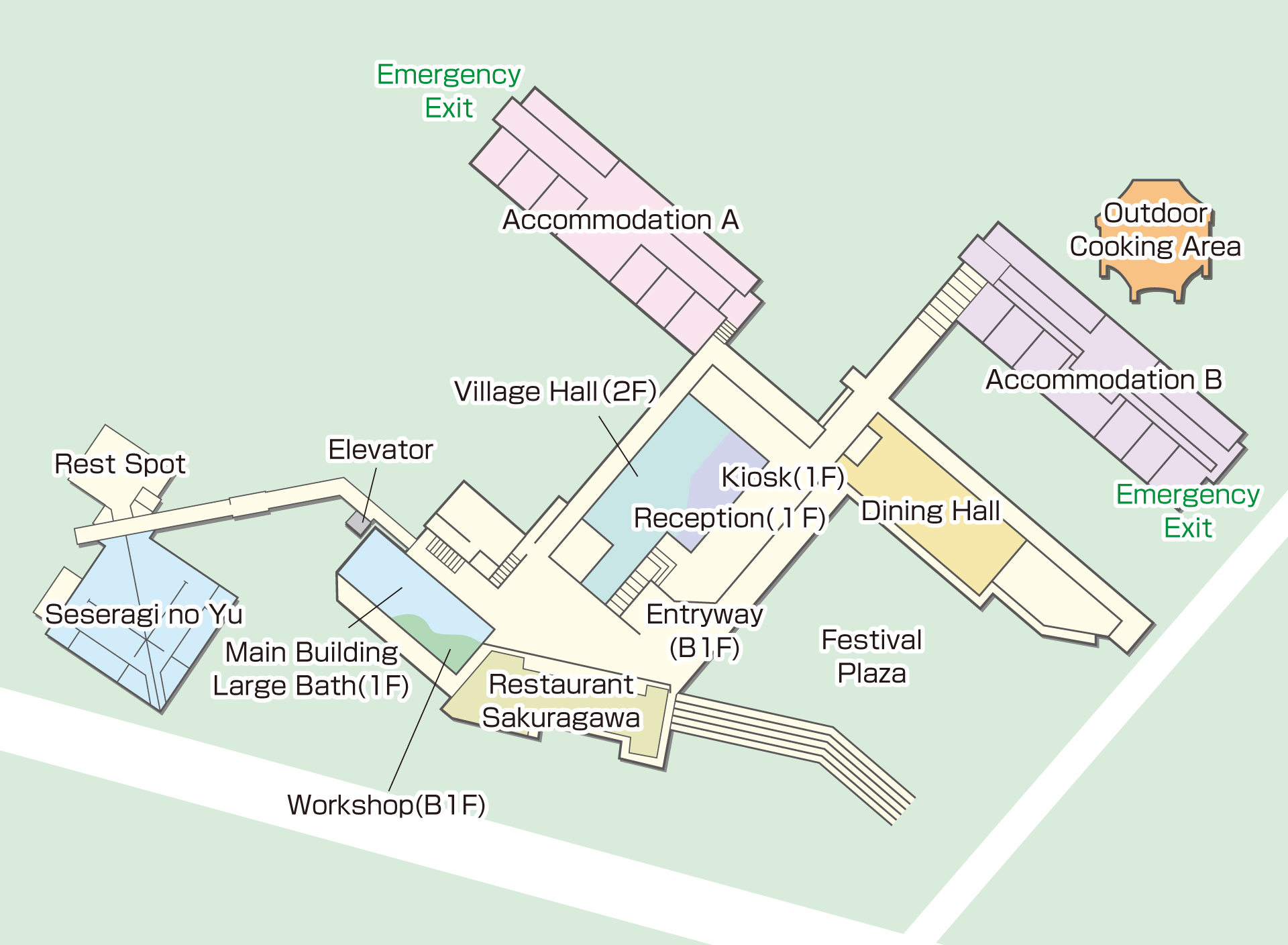 Fujiyama Village Facility Map