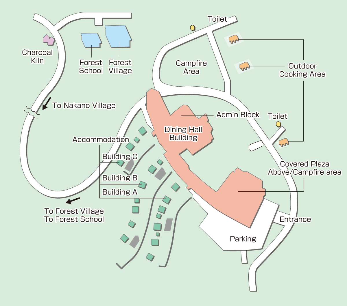 Nakano Village Area Map