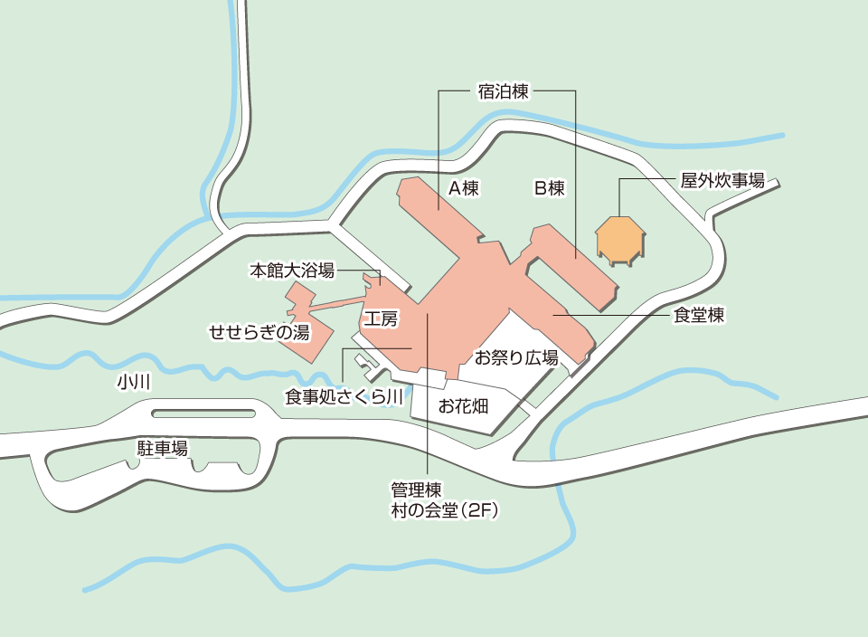 ふじやまビレジ 周辺図